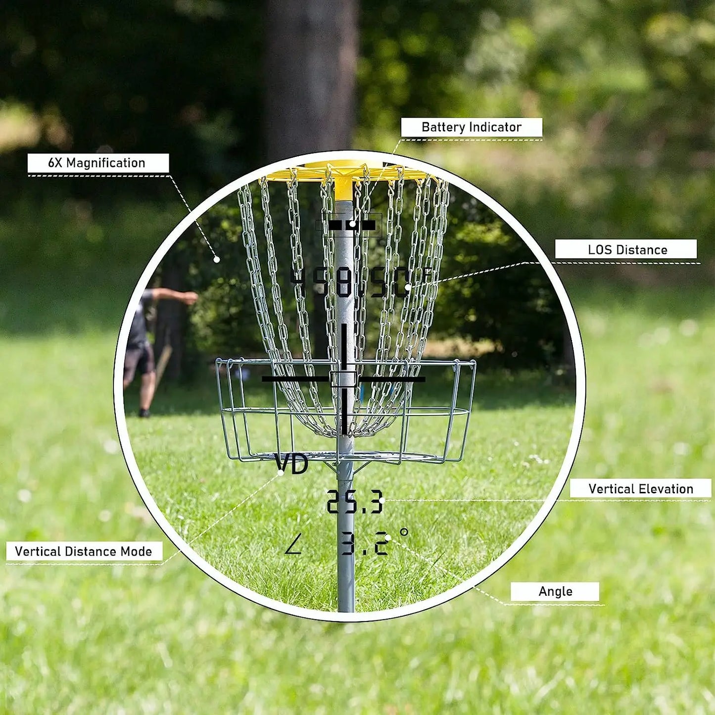 DiscGolf Laser Rangefinder