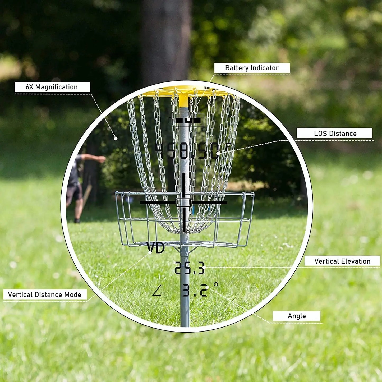 DiscGolf Laser Rangefinder